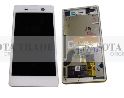 Display LCD & Touchscreen Sony Xperia M5 Dual E5633/ E5653 (White), 191HLY0004B-WCS original
